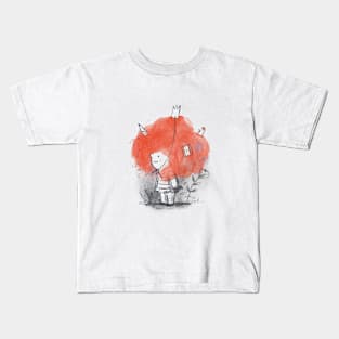 Big haired girl Kids T-Shirt